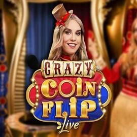 Crazy Coin Flip logo by Evolution Rizz Casino