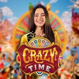 Crazy Time slot visual from Evolution available on rizzcasinoo.nl