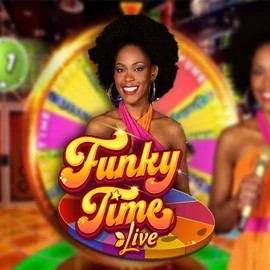 Official Live Casino logo: Funky Time by Evolution at Rizz Casino