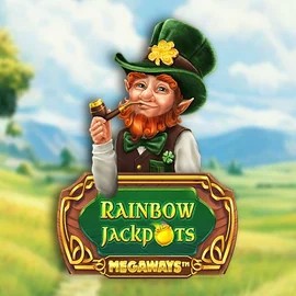 Rainbow Jackpots Megaways online game logo by Red Tiger Gaming on rizzcasinoo.nl