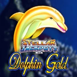 Dolphin Gold with Stellar Jackpots casino game by Lightning Box Game – featured logo at Rizz Casino