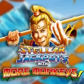 Stellar Jackpots with More Monkeys game by Lightning Box Game – logo hosted on Rizz Casino