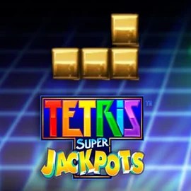 Jackpots logo of Tetris Super Jackpots from WMS at Rizz Casino
